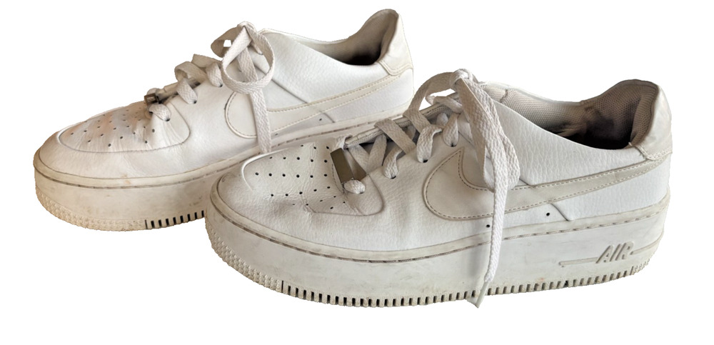 Nike Womens Air Force 1 Sage AR5339-100 White Casual Shoes Sneakers Size 8.5